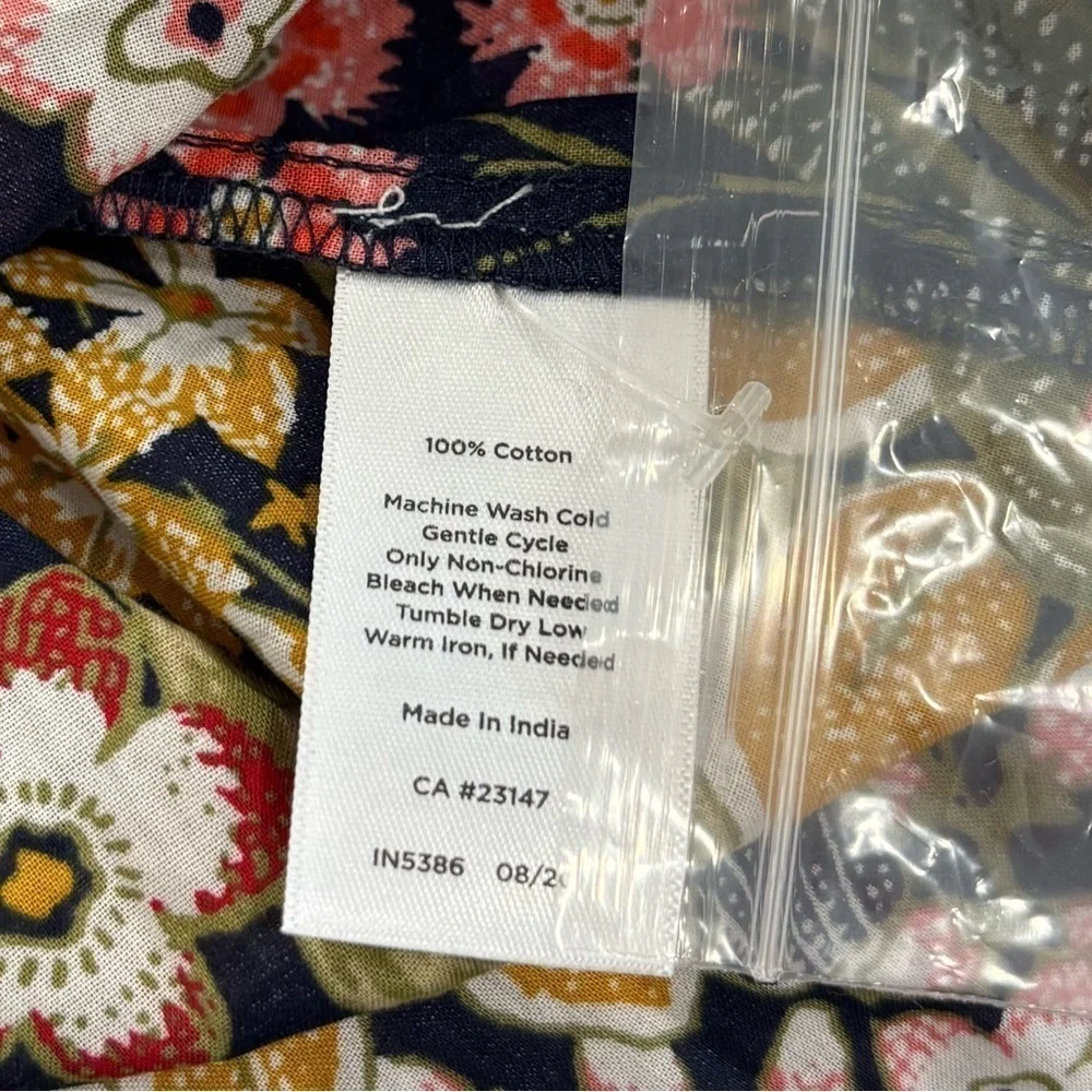 NWT Talbots Floral Popover Top Blouse Size XS - Picture 7 of 7